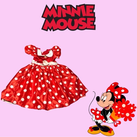 Disney Minnie Mouse Costume Size Medium - Picture 1 of 8